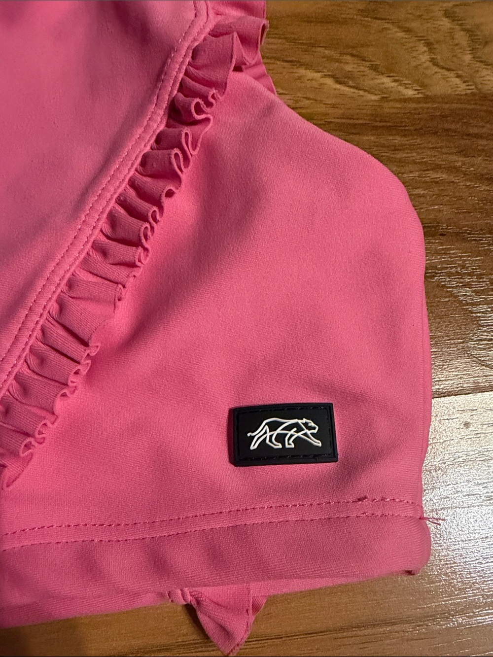 Tiger Friday Faye reversible crop top Pink Ruffle Cropped Tank Top - Picture 2 of 6